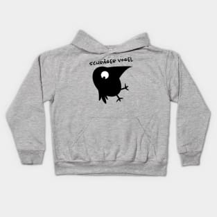 Weird bird-raven Kids Hoodie